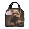 Yorkshire Terrier Dog Being Cute Insulated Lunch Bag for Women Children Portable Food Boxes Thermal Lunch Box Tote