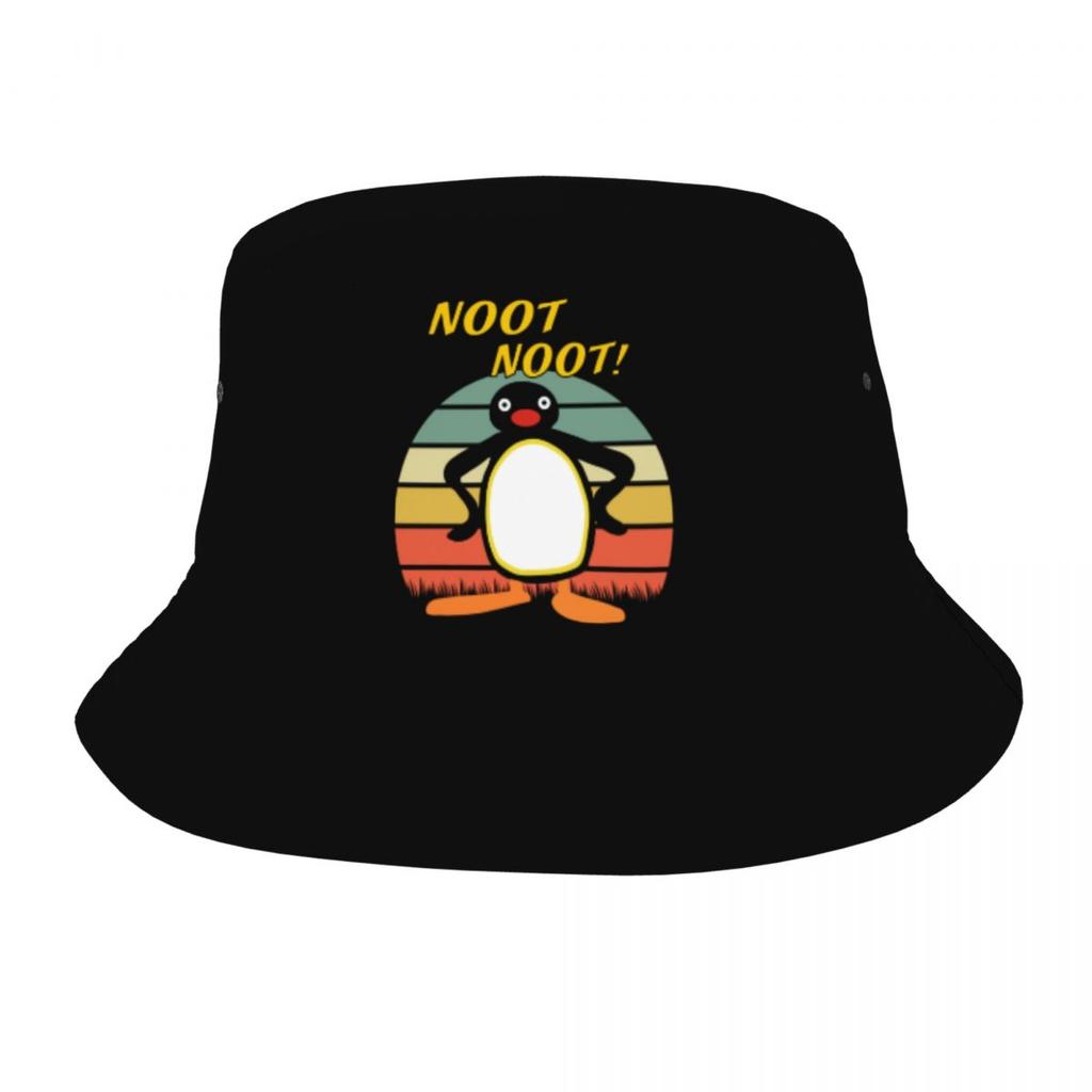 Noot Noot Honk Honk Unisex Bucket Hat Přizpůsobit Summer Beach Sun Pingu Cartoon Hat