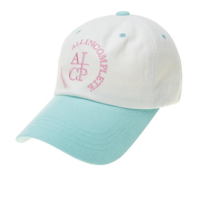 Allincomplete Round Logo Ballcap   White Block