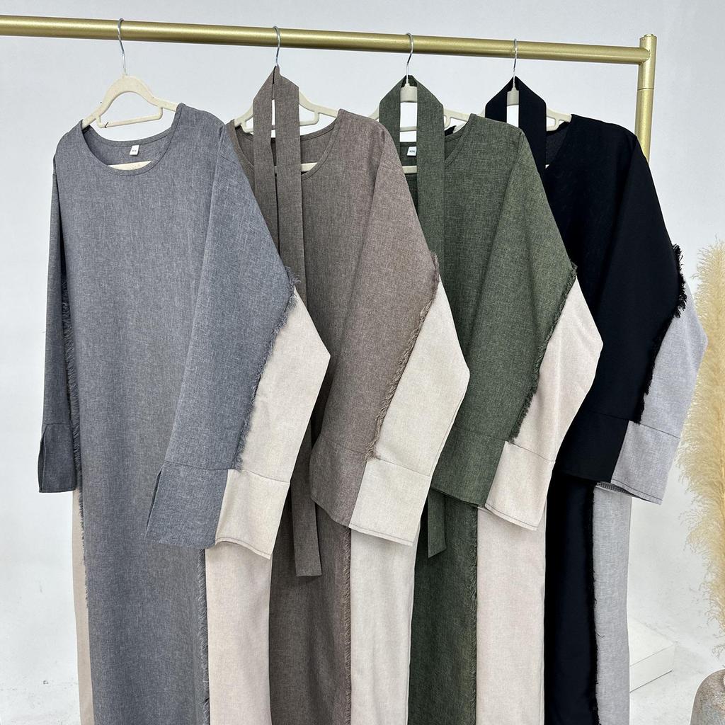 Loriya Fashion Patchwork Dubai-Türkei Elegant Robe LR897+LR898