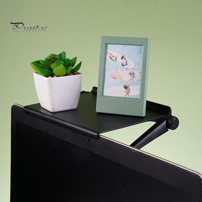 Soporte organizador para estante superior de pantalla de computadora y TV, resistente, fácil de instalar, diseño ajustable, soporte para estante superior de monitor