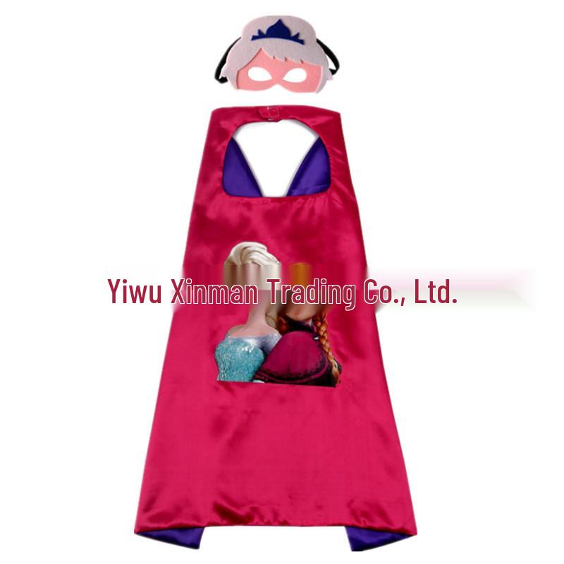 Kids' 3D Superhero Cape Costume for Halloween & Parties