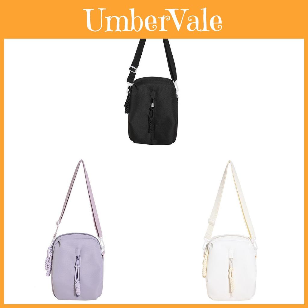Urban Minimalist Nylon Crossbody Bag With Inner Phone Pocket For Teens