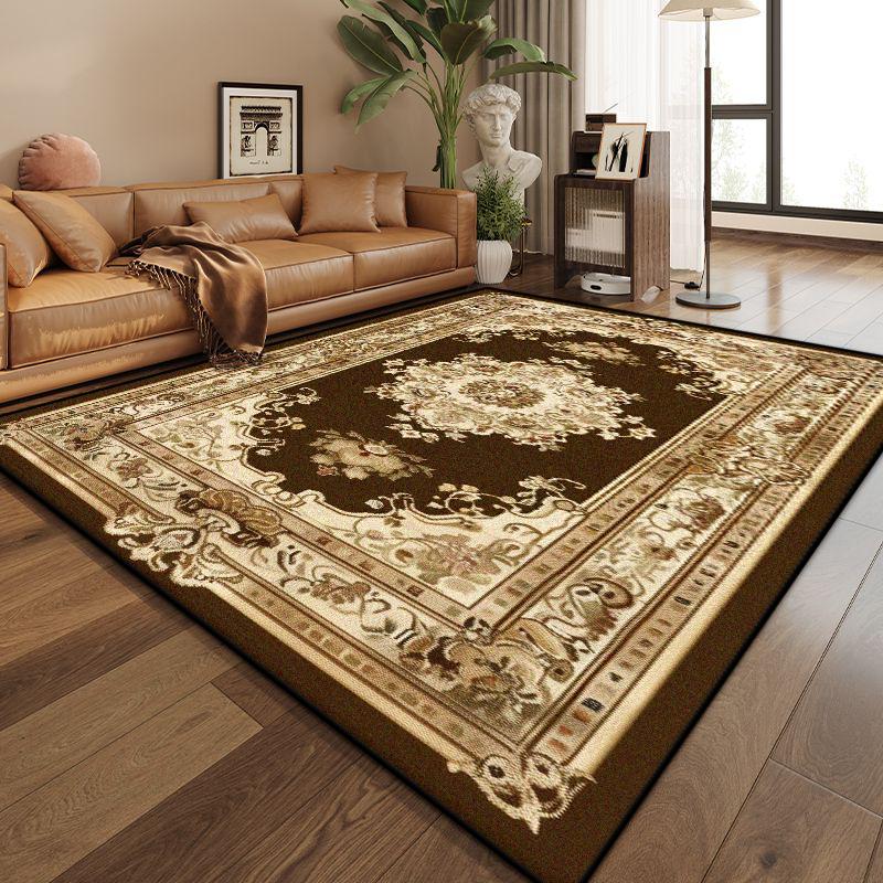 Persian Style Luxury Living Room Decoration Rug Big Size Non-slip Dining Room Carpet Easy Clean Customizable Coffee Tables Mat