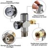 Aluminum Alloys Coffee Pressure Regulator Gauge With High Accuracy Display For Home Brewing Coffee Gas Chargers