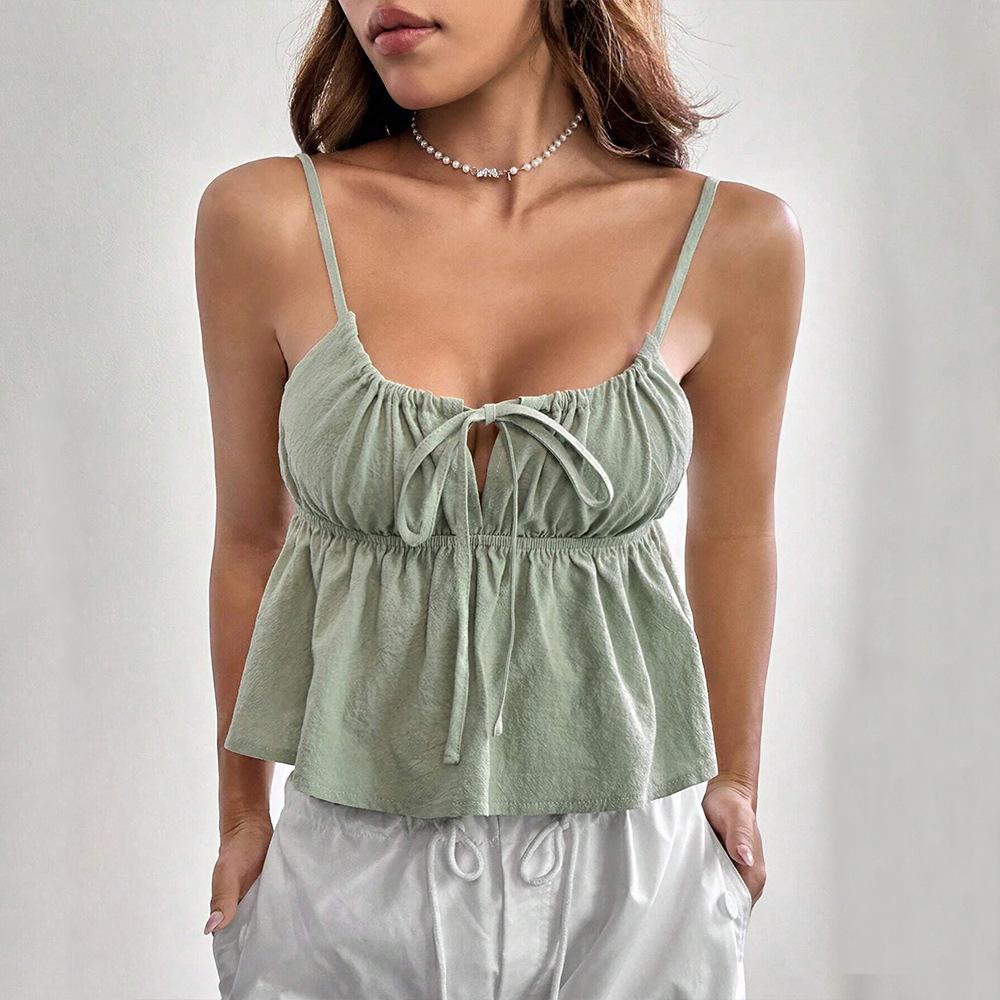 New Summer Casual Temperament Slim Fit Sexy Vest T-Shirt Sleeveless Suspender Versatile Top Strapless Women