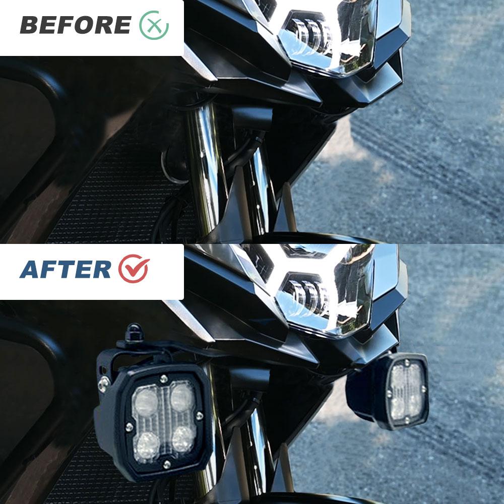 Fit For Kawasaki Versys-X 300 2017-2024 Auxiliary Light Bracket Additional Lights Bracket Driving Light Mount LED Light Mount