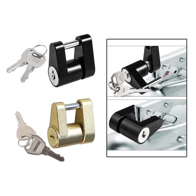 Trava de Engate, Trava de Engate com 2 Chaves, Resistente ao Desgaste, Universal Conveniente para Carro