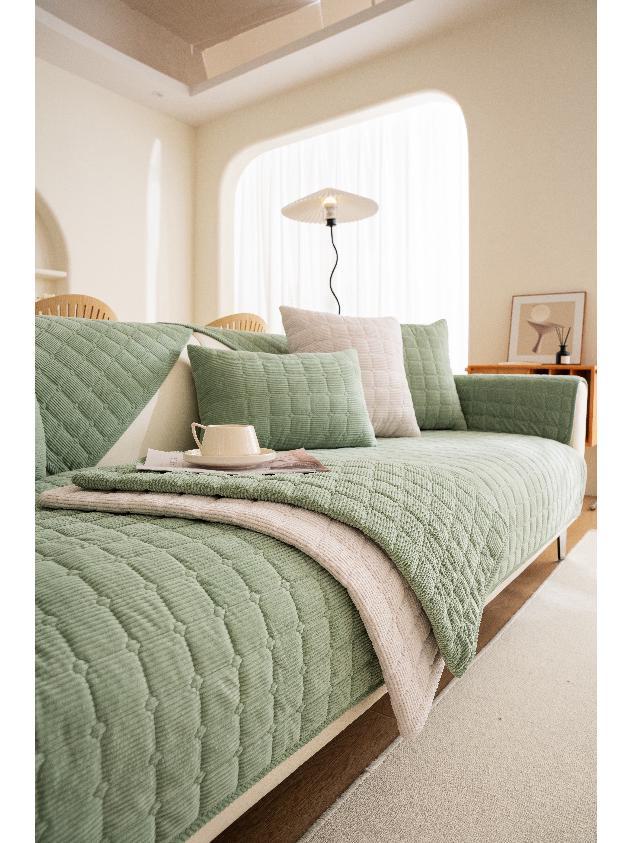 Nordic Pastoral Style Non-Slip Plush Sofa Cushions for All Seasons