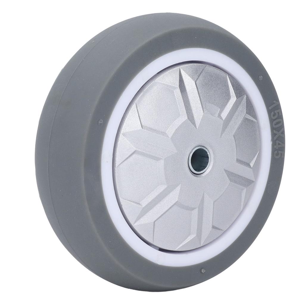 Kółko stałe 6-calowe z gumy TPR odporne na zużycie ciche koło do wózka, wózka narzędziowego, wózka ręcznego