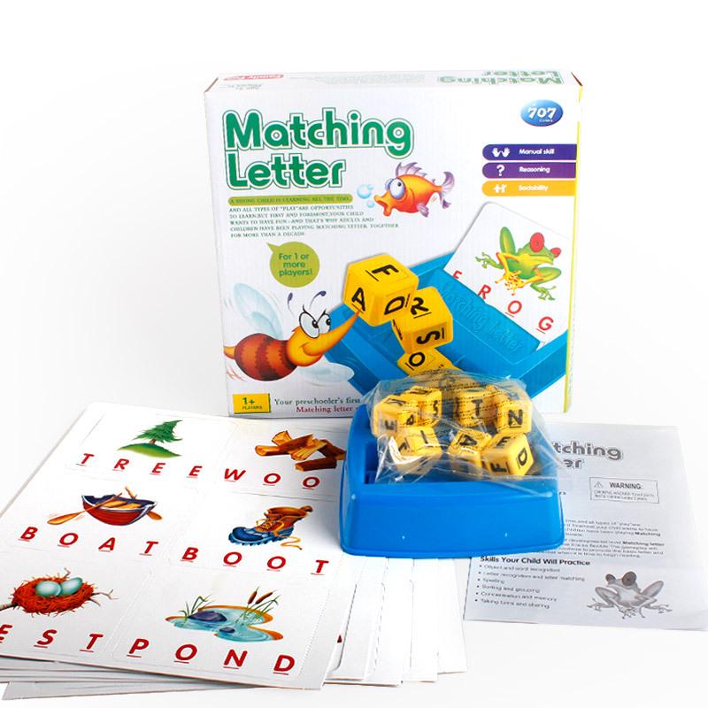 707-18 Remember Words Fun Learning Words Puzzle Letters With Happiness Learning English Early Education Puzzle Toy Board Game