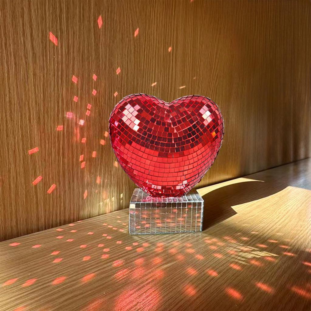 Kärleksspegel Tillbehör Alla hjärtans dag Bröllopsfest Live Hemma Atmosfär Dekoration Prydnader