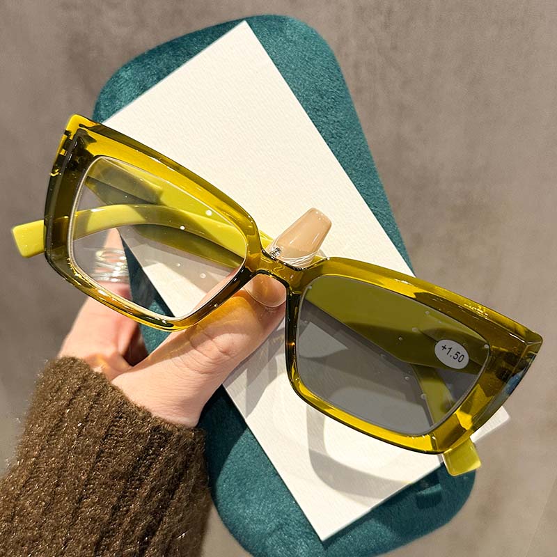 

Маленькая квадратная оправа Модная простота Фотохромные очки для чтения Прочные Долговечные Женские и мужские очки от 0 до +4.0 +4.0