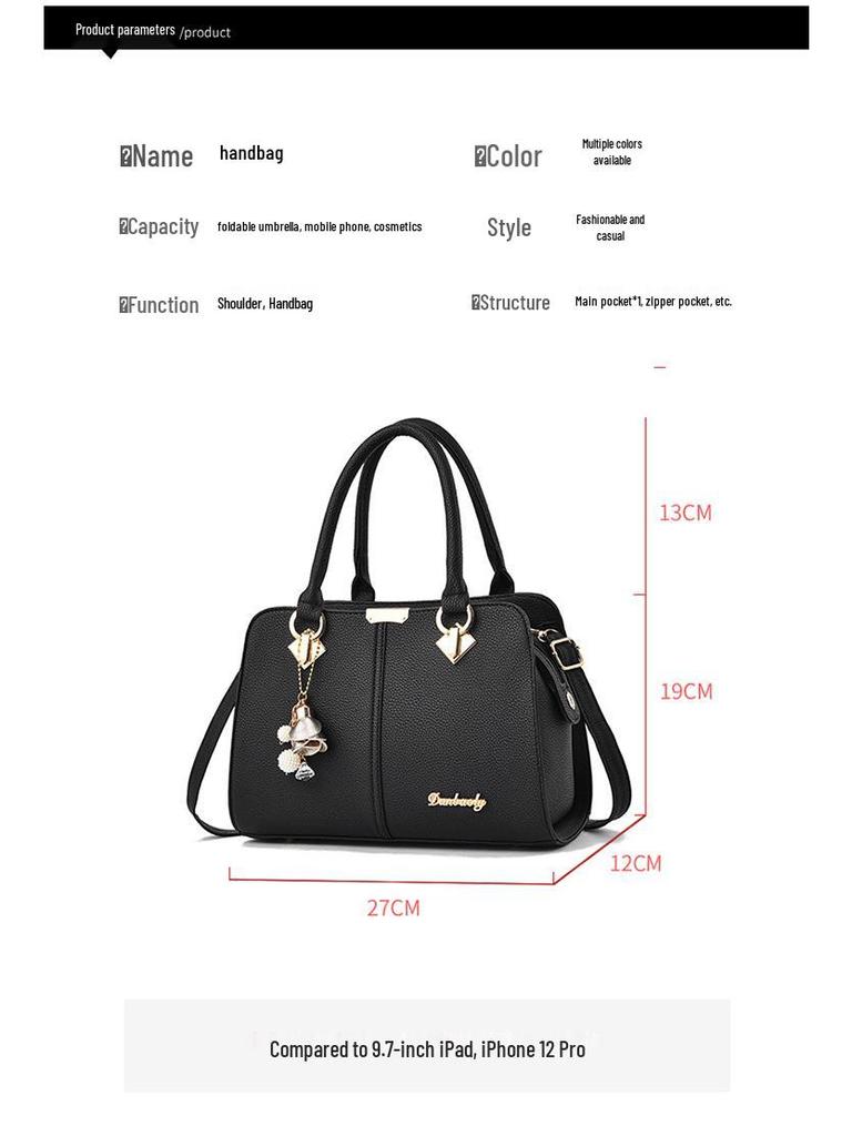 Geantă de mână mare chic pentru femei - Stil toamnă/iarnă, Geantă versatilă coreeană la modă de umăr și crossbody