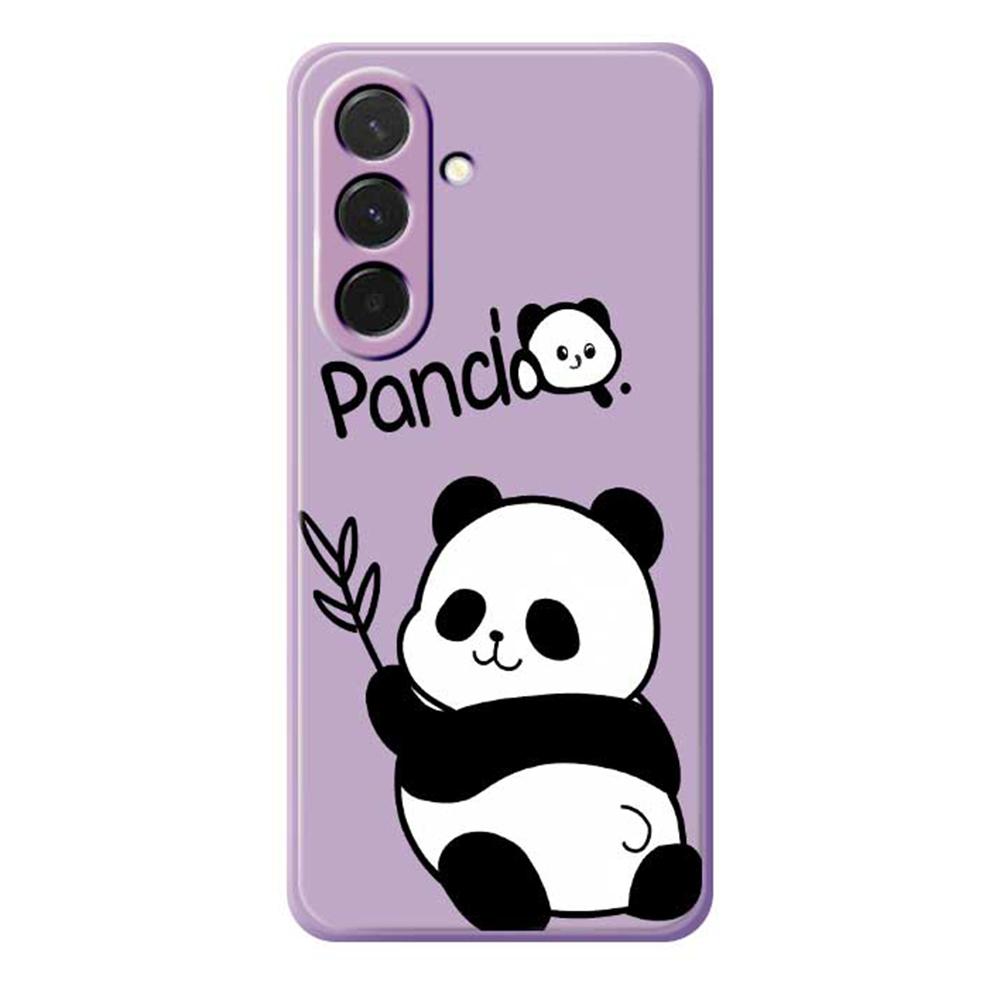 For Samsung Galaxy A36 5G Case Panda Pattern Printing Straight Edge TPU Phone Back Cover