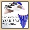 Motorcycle Wind Deflector For Yamaha YZF R15 V2 2013 2014 2015 2016 Screen Double Bubble Windshield Protector Windscreen YZFR15