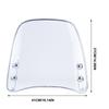 Motorcycle Windshield Large Windscreen Adjustable Motorbike Windscreen Wind Deflector Motorcycle Parts Suitable For All