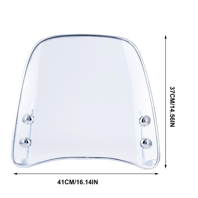 Motorcycle Windshield Large Windscreen Adjustable Motorbike Windscreen Wind Deflector Motorcycle Parts Suitable For All