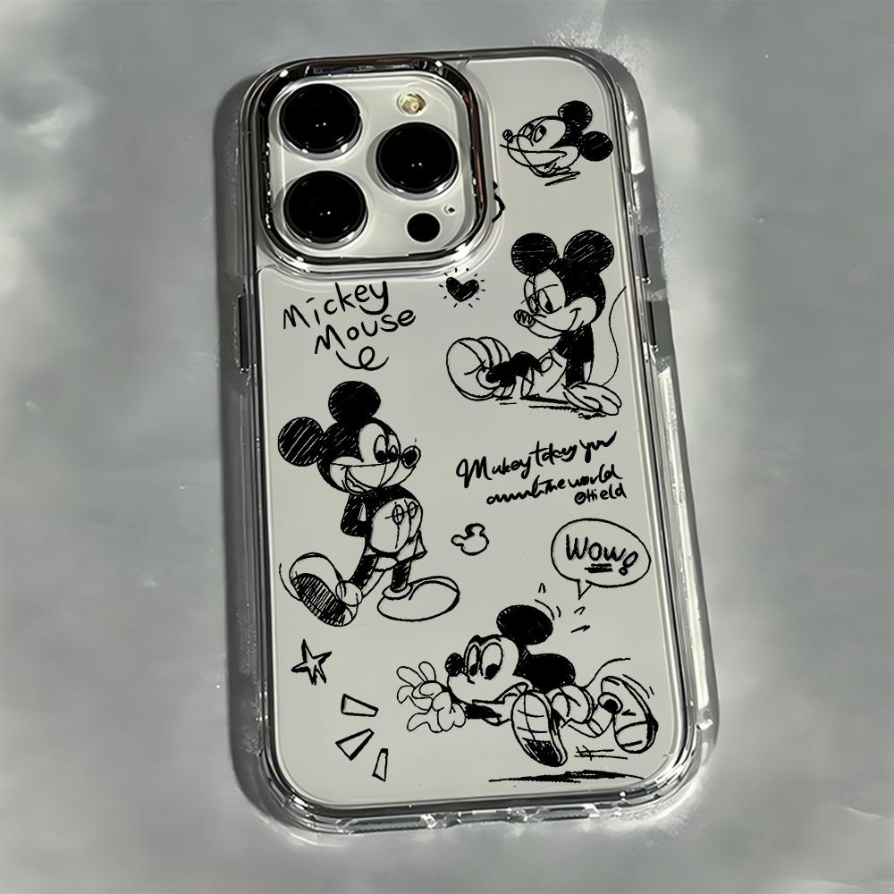 Graffiti M-Mickey Minnies Phone Case for Xiaomi Redmi Note A5 A3 15 14 13 14c 13c 12 11 10 9 Pro Plus 4G 5G Transparent Cover