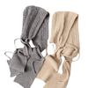New Winter Warm Shawl Balaclava Hats Integrated Thicken Beanies Caps Ear Protection Soft Hooded Scarf