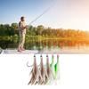 Fishing Feather Baits Rigs Fishing Lures Saltwater Freshwater Fishing Baits Rigs with String Hook Lures Tackle Jigs