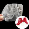 1 Pcs 3D Plastic Women's Boots New Chocolate Mold Cake Decoration Tool DIY Women's Shoes Candy Baking Mold