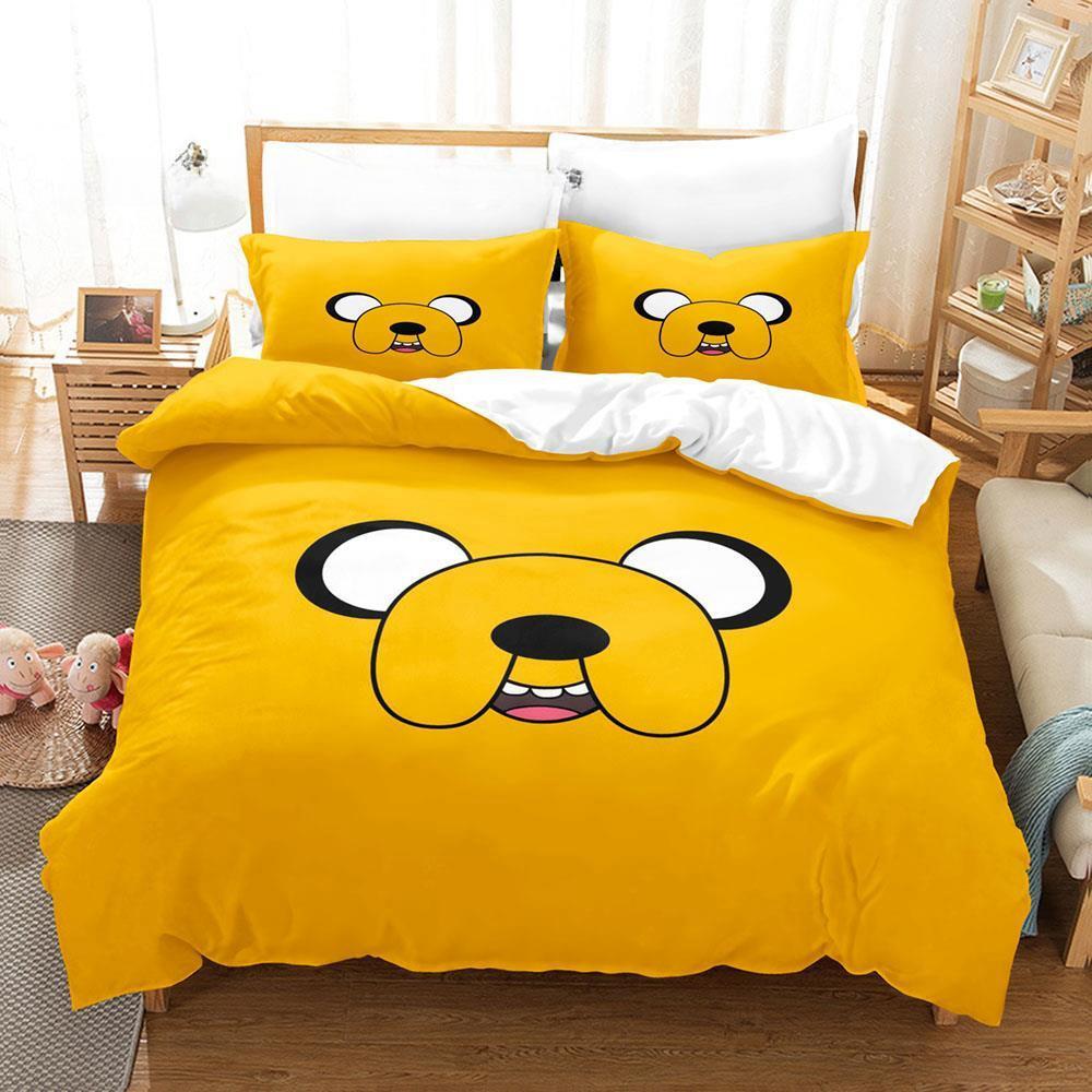 

Нова колекція постільної білизни Adventure Time Аніме Підковдра Ковдра Колекція для ліжка Наволочка Розміри King Queen Twin Хлопчик Дівчинка Дорослий US Twin 173x218cm