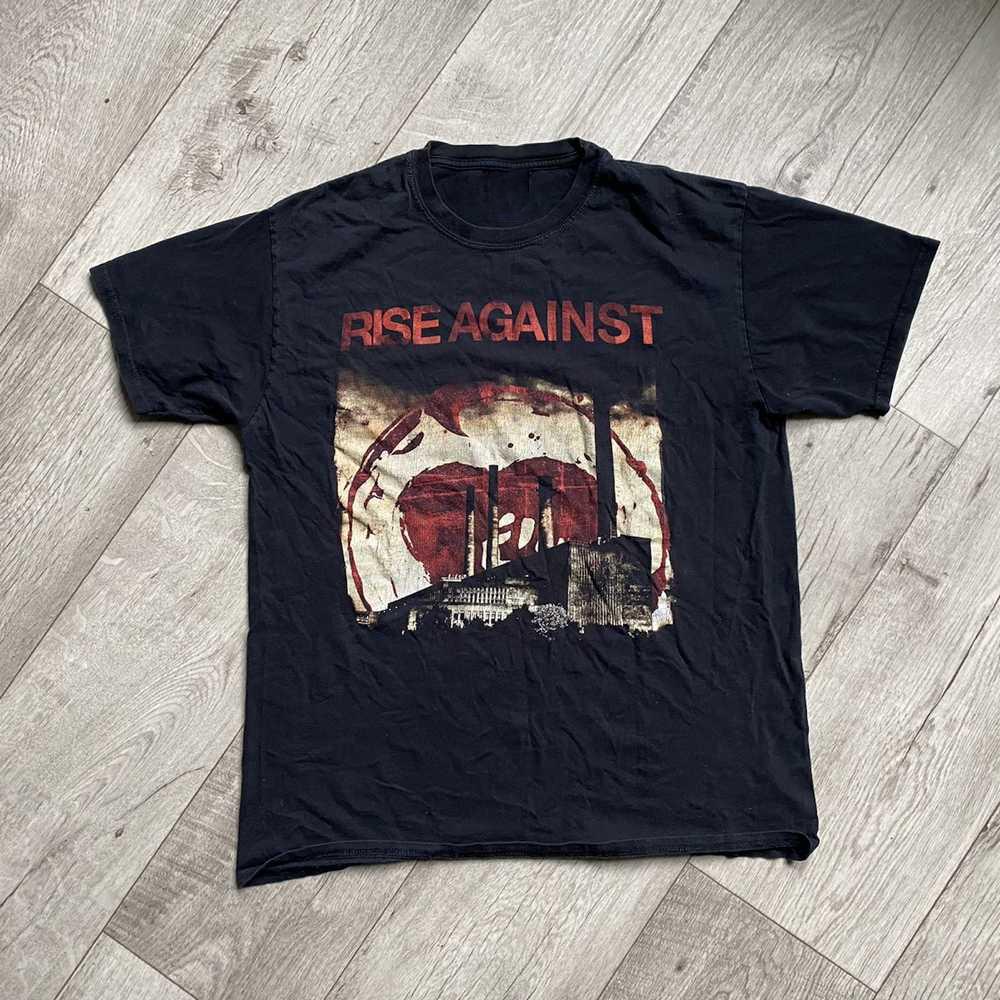 Band RISE AGAINST HEART FACTORY Album Music Rock Adult Tee Cotton Shirt GS338 Unisex T-Shirt XXXL