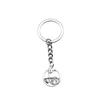 Metal Fittings Yoga Keychain Sport Theme Key Ring Souvenir 28mm