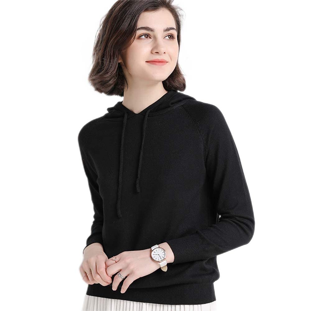 Swins Surr Swins Left Surround Mercerized Stylish Swan Embroidery Pullover Beautiful Casual Tunic Fashionable Knit 9 No Swan Black Women's Sweater,