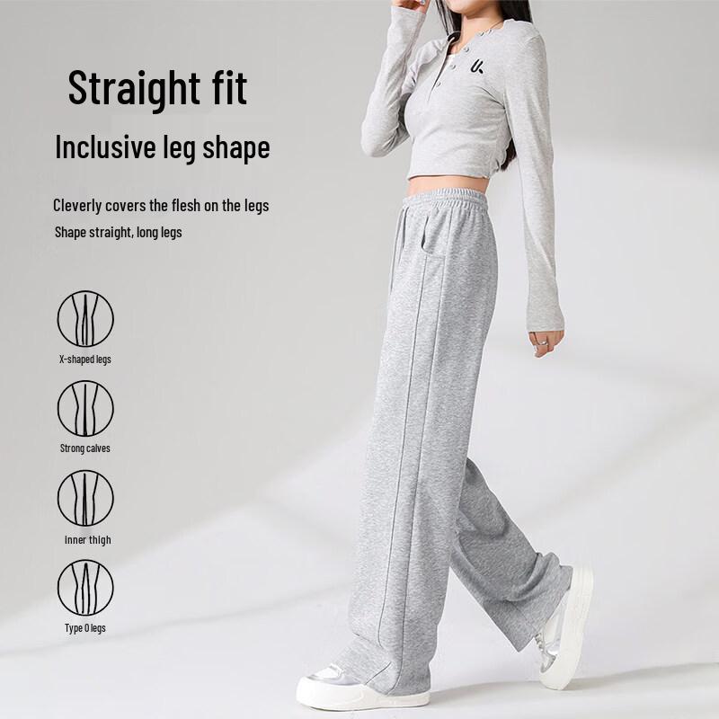Warrior Women's High-Waist Straight-Leg Casual Sweatpants