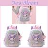 Cartoon Kuromi Schulrucksack für Kinder aus atmungsaktivem Nylon für Mädchen