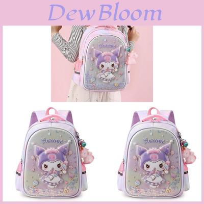 Cartoon Kuromi Kids School Backpack With Breathable Nylon For Girls