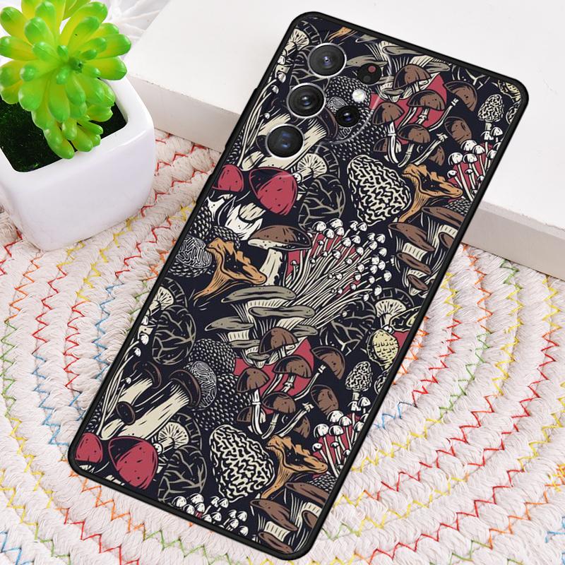 Mushroom Forest Silicone Phone Case For Samsung Galaxy Note 10 Pro S26 S25 S24 S23 S22 S21 Plus S25Ultra Capa Cover