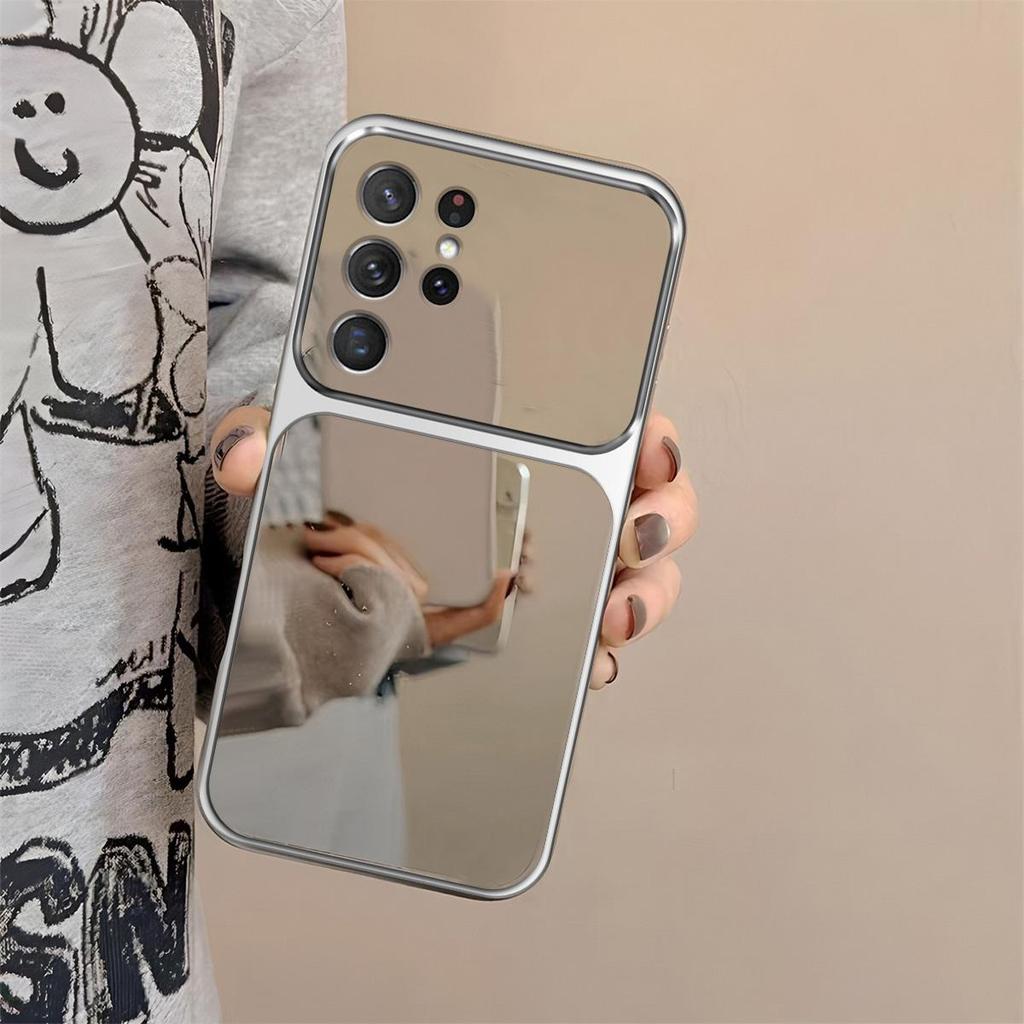Case for Samsung Galaxy S25 Ultra,S24 Ultra,S23 Ultra,S22 Ultra Trending Big Window Cover Mirror Phone Casing