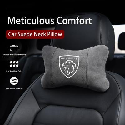 Accessori Cuscino per Collo Poggiatesta Auto Comodo in Camoscio Per 408 308 5008 208 2008 3008 Landtrek Rifter 508 301 108 608