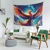 Colorful Majestic Phoenix Tapestry Decoration Art Aesthetic Tapestries for Living Room Bedroom Home Wall Cloth Wall Hanging