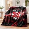Fulham Football Printed Flannel Blanket Warm Comfort Bed Throw For Indoor Home Decoration