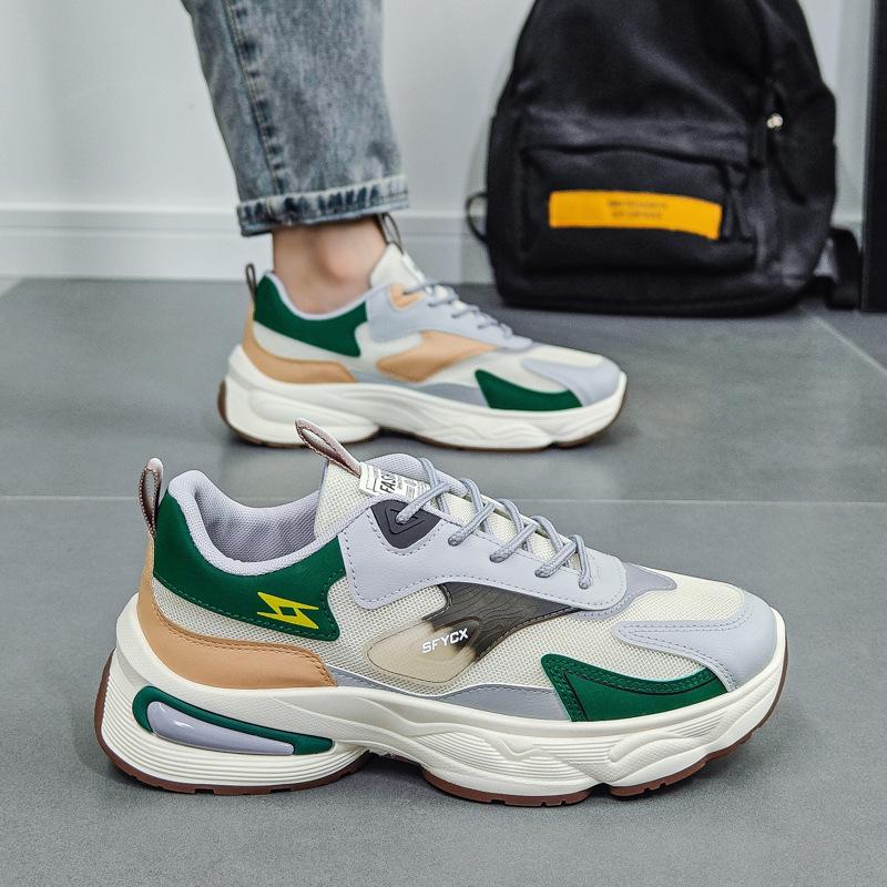 2025 toamnă și iarnă nou trend pantofi de catifea pentru bărbați versatil suprafață din piele pantofi sport casual pentru bărbați talpă groasă înălțare pantofi de tată