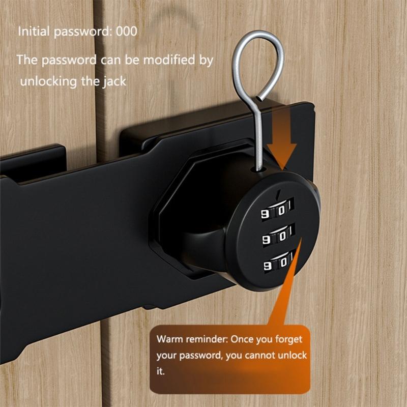 3-Digit Combination Locks Zinc Alloy Password Drawer Locks Mechanical Dial Cabinet Security Cam Lock Easy To Install