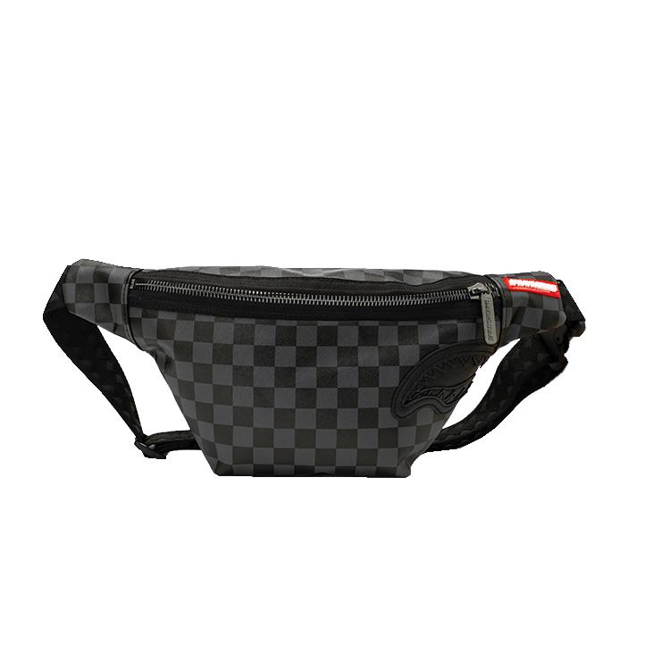 

New SPRAYGROUND PVC Crossbody Bag, Fanny Pack Medium Unisex Black W0715101 38.1*6.1*18.0CM
