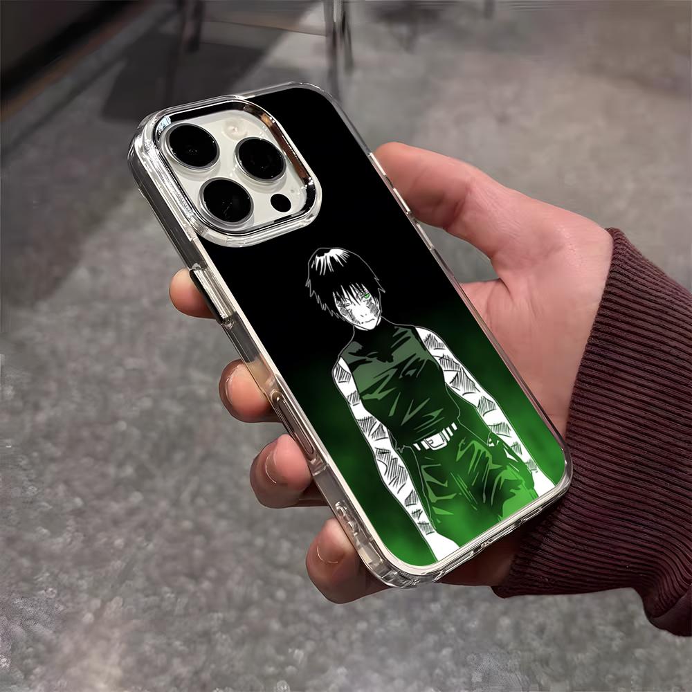 Maki Zenin Jujutsu Kaisen Phone Case For IPhone 17 Air 16 E 15 14 13 12 11 Plus Pro Max Electroplated Transparent Soft Shell