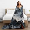 Residents Evils 9 Requiem Game Leon Accessories Blanket Cozy Soft Throw Blankets for Living Room Multiple Sizes Bedding Throws