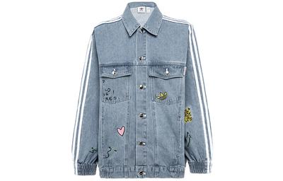 Originals X FIORUCCI Jeansjassen Dames Revers Matige Rechte Pasvorm FL4147
