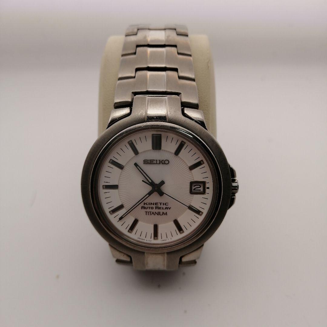 

[USED] SEIKO Kinetic AUTO RELLAY 5J22-0C20 in operation
