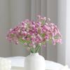 Soft Plastic Baby's Breath Artificial Flowers 22cm Real Touch Gypsophila Mini Bouquet for Wedding Home Decor, 1 Pack
