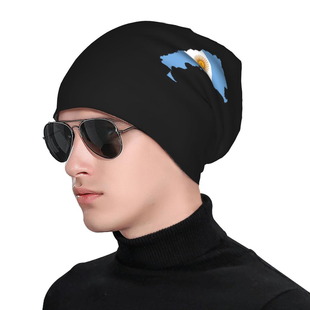 Argentina Flag Bonnet Hats Hip Hop Outdoor Argentine Skullies Beanies Hat Men's Women's Warm Head Wrap Cap