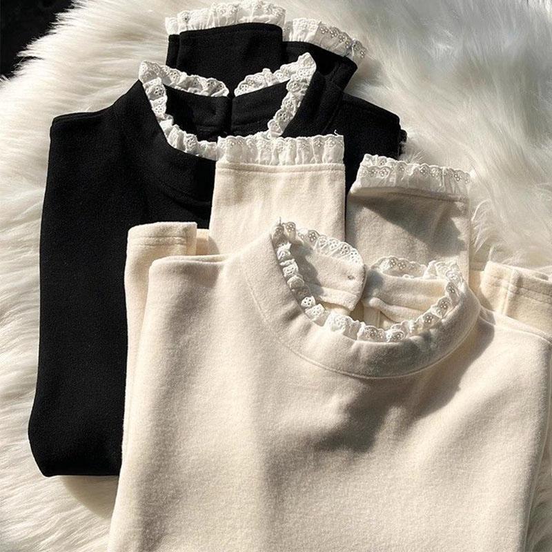 weater for Women Autumn Winter Thickened Pullover Warm Knitted Stretchy Long Sleeve Oversize Jumper Tops