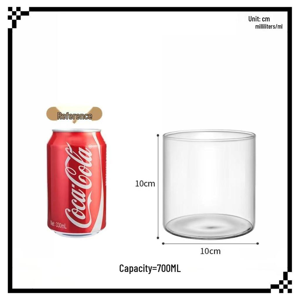 Minimalist High Borosilicate Glass Candle Cup – Heat-Resistant Aromatherapy Holder