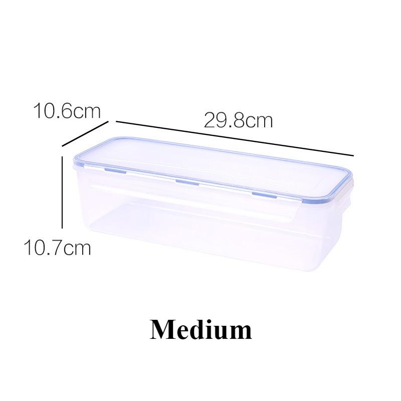 Plastic Bread Storage Box Airtight Food Storage Container Sandwich Bread Keeper with Lid Loaf Bread Container Kitchen Organizer